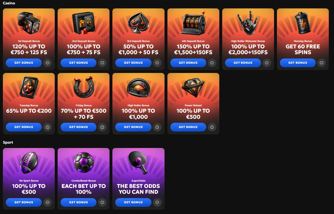 GXBet bonus casino et promotions sportives